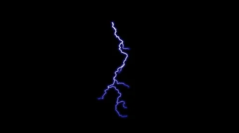 Lightening, Version 1:  With Alpha Channel Stock Footage