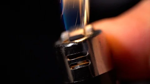 Lighter Close-up Stock Footage 123922166