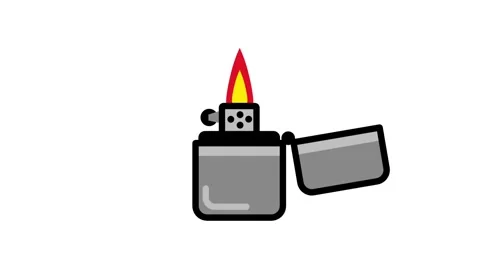 Lighter Flame Stock Footage 335815905