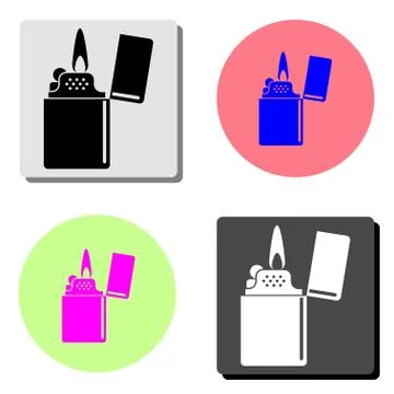 Lighter. flat vector icon Stock Illustration