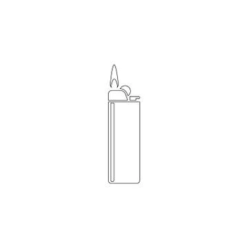 Lighter. flat vector icon Illustrazione stock