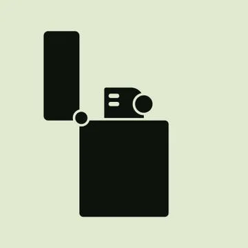 Lighter icon. Stock Illustration