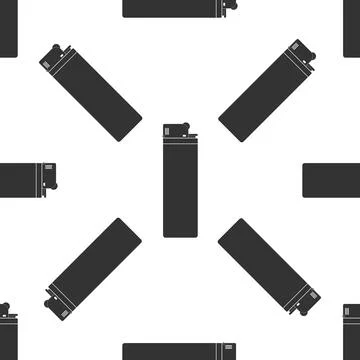 Lighter icon seamless pattern on white background. Flat design. Vector イラスト素材