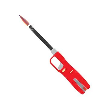 Lighter or torch icon Stock Illustration