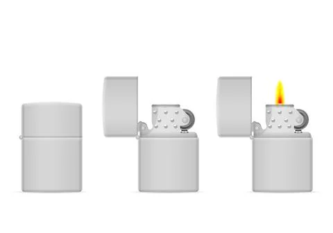 Lighter set Stock Illustration