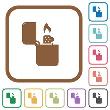 Lighter simple icons Stock Illustration