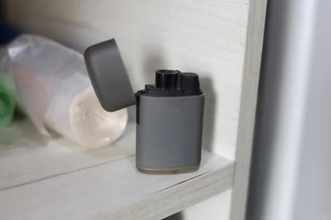 Lighter, usual object tool for cigarettes smokers Foto stock