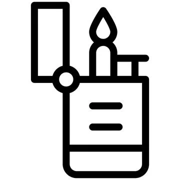 Lighter Vector Icon Design Illustration Illustrazione stock