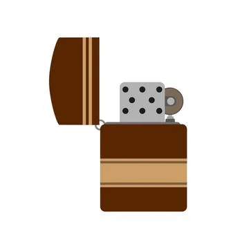  Lighter vector icon flame fire illustration gas isolated. Object light fl... Stock Photos