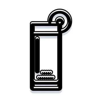Lighter vector illustration with simple outline style 库存插图