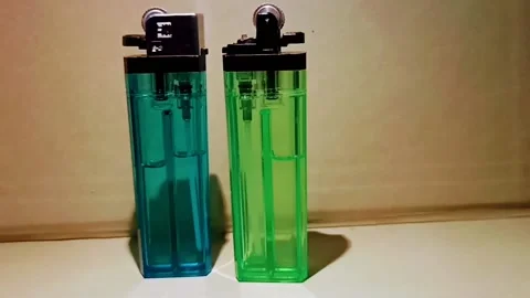 Lighters Stock Footage 156324543