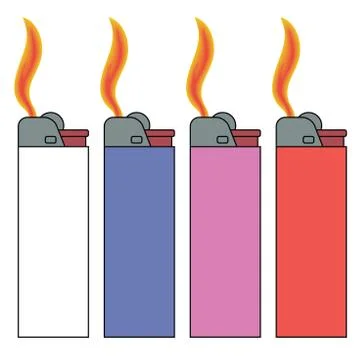 Lighters Stock Illustration