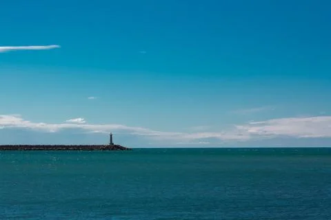 Lighthouse in the Adriatic Sea Stock Photos