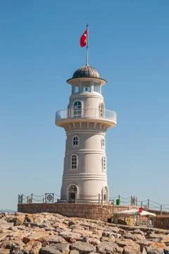Lighthouse in Alanya Stock Photos