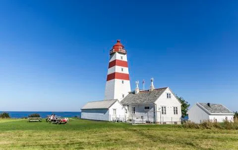 Lighthouse in Alnes, Norway Stock Photos