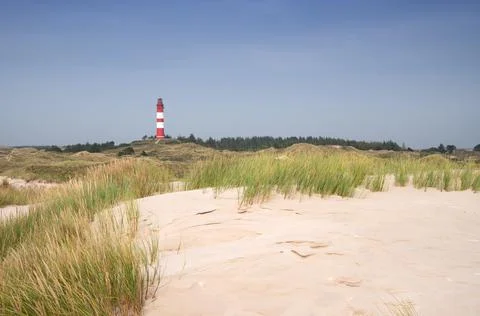 Lighthouse, Amrum, Germany Foto stock