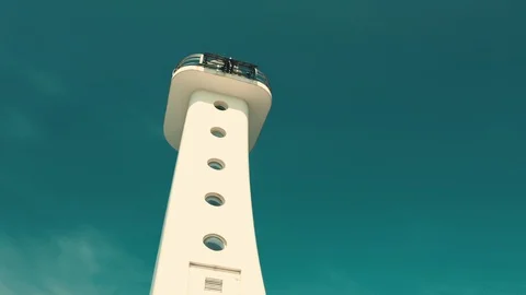 Lighthouse and the blue sky Stock Footage 126204577