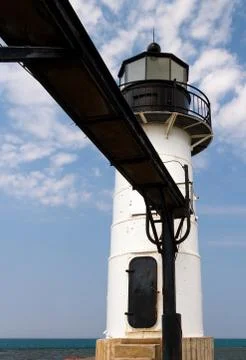 Lighthouse and Catwalk Stock Photos