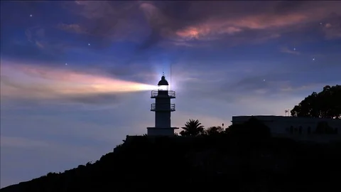Lighthouse animation background. Stock Footage 111137974