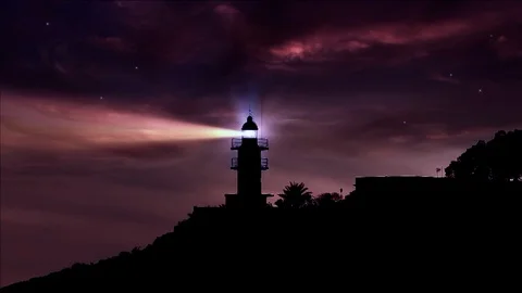 Lighthouse animation background. Stock Footage 111138016