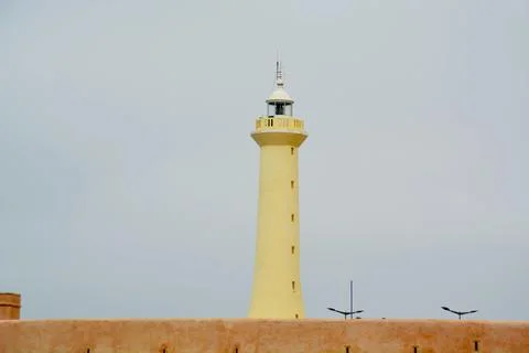 Lighthouse atlantic ocean Morocco Rabat Stock Photos
