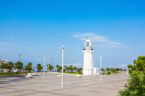 Lighthouse in Batumi Stock Photos