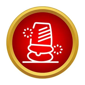 Lighthouse beacon shining maritime security vector icon Stock Illustration
