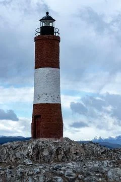 Lighthouse on the Beagle Channel Fotos de archivo