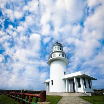 Lighthouse with beautiful sky Stock Photos
