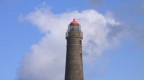 Lighthouse, Borkum, Germany Stock Footage 705308