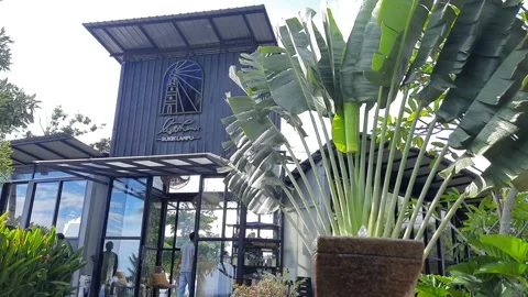 Lighthouse Cafe and restaurant building located in Teluk Bayur, Padang City Vídeos de archivo 277179768
