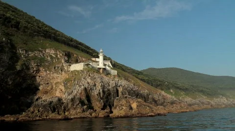 Lighthouse at the Camtabrian Coast 2 Video stock 794022