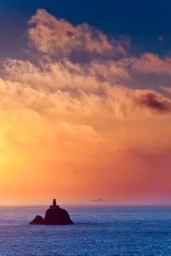 Lighthouse at Cannon Beach Stock Photos