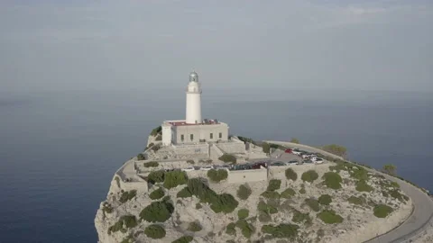 Lighthouse, Cap de Formentor, Mallorca, Balearic Islands, Spain, Europe Stock Footage 142822777