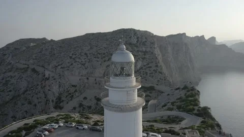 Lighthouse, Cap de Formentor, Mallorca, Balearic Islands, Spain, Europe Stock Footage 142822986