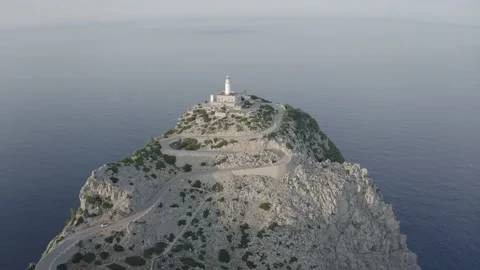 Lighthouse, Cap de Formentor, Mallorca, Balearic Islands, Spain, Europe Stock Footage 142823453