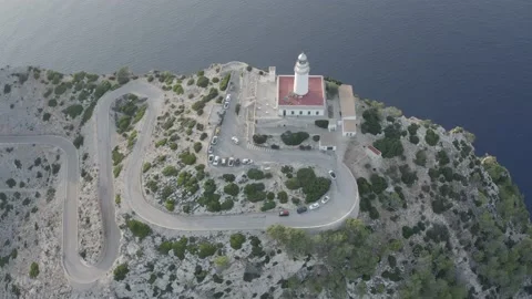Lighthouse, Cap de Formentor, Mallorca, Balearic Islands, Spain, Europe Stock Footage 142823500