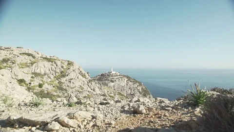 Lighthouse Cap Formentor Stock Footage 80336563