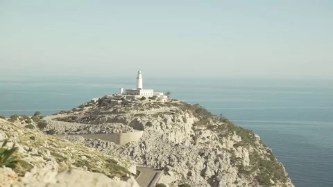 Lighthouse Cap Formentor Video stock 80336572
