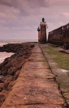 The lighthouse-Capbreton Foto stock