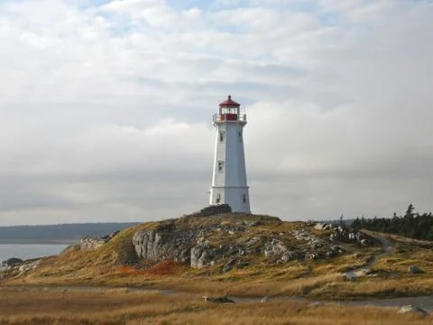 Lighthouse Cape Breton 库存照片