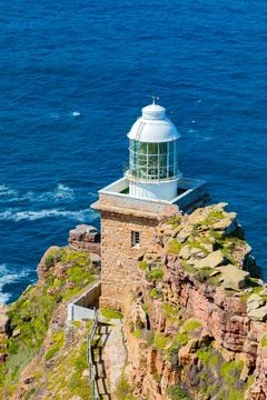Lighthouse at Cape Point, Cape Town, South Africa Stock Photos