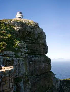 Lighthouse at cape point Stock Photos