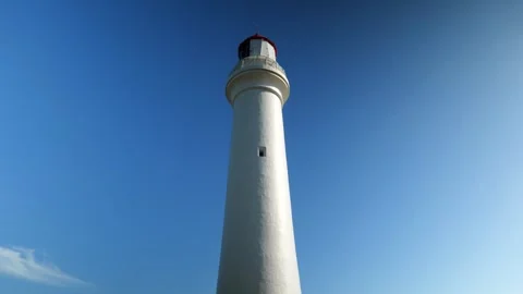 Lighthouse in centre of frame Stock Footage 294464282