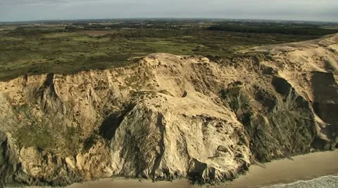 Lighthouse on the cliffs Stock Footage 10909573