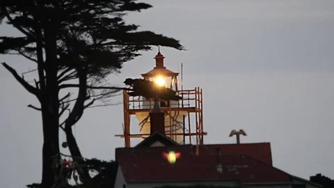 Lighthouse close up Stock Footage 81142706