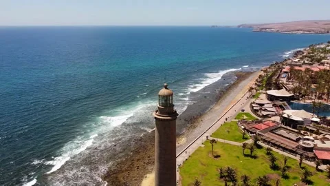 Lighthouse at coast of Gran Canaria 動画素材 153540241