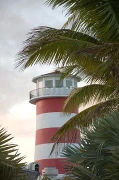 Lighthouse on the coast Stock Photos