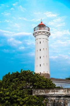 Lighthouse on the coast Stock Photos