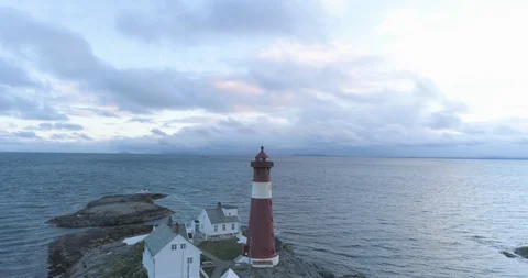 Lighthouse at the coast of sea Stock-Footage 85962846